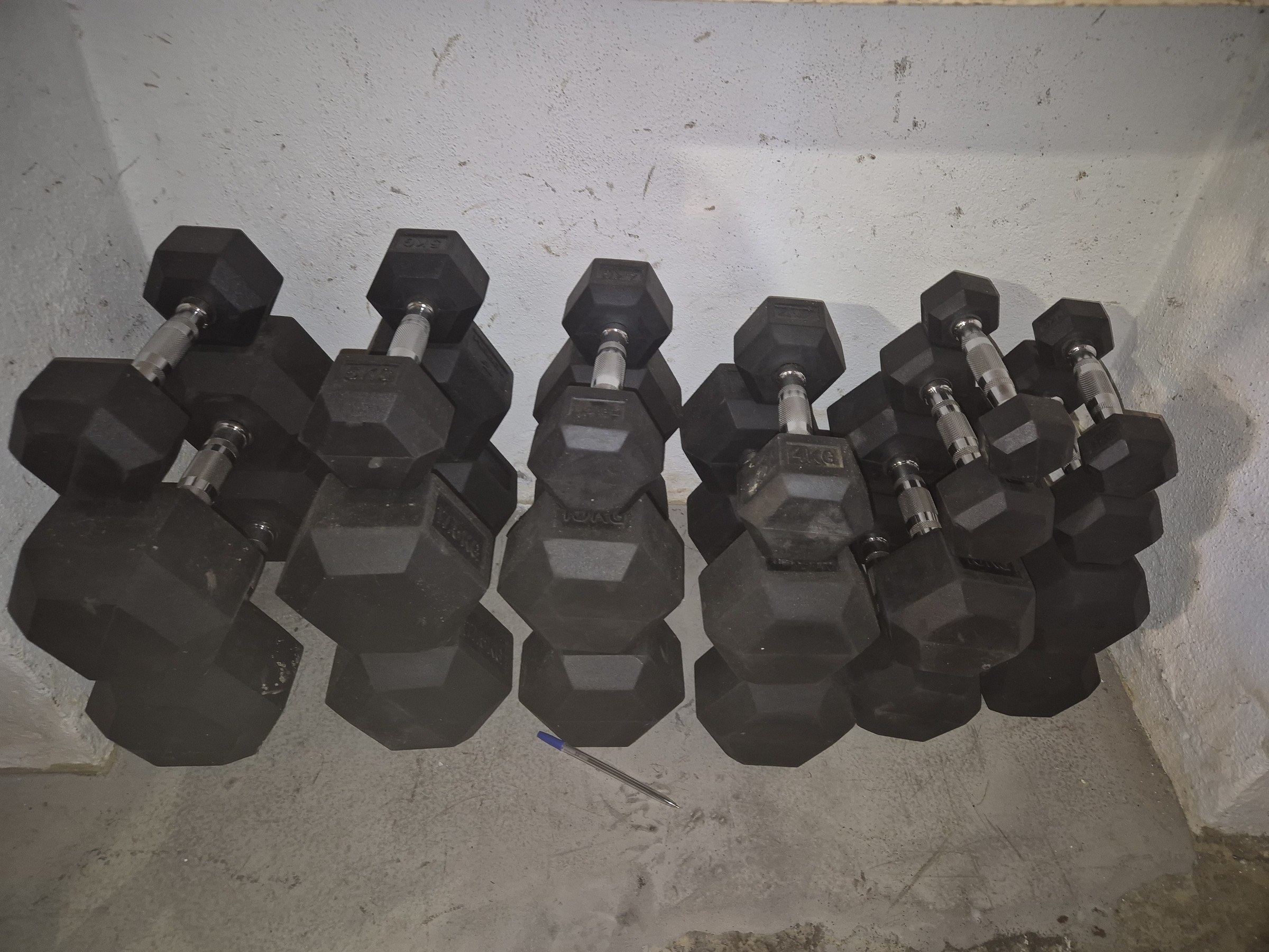 Hexagonal Dumbbell Set – 193 kg with Rack