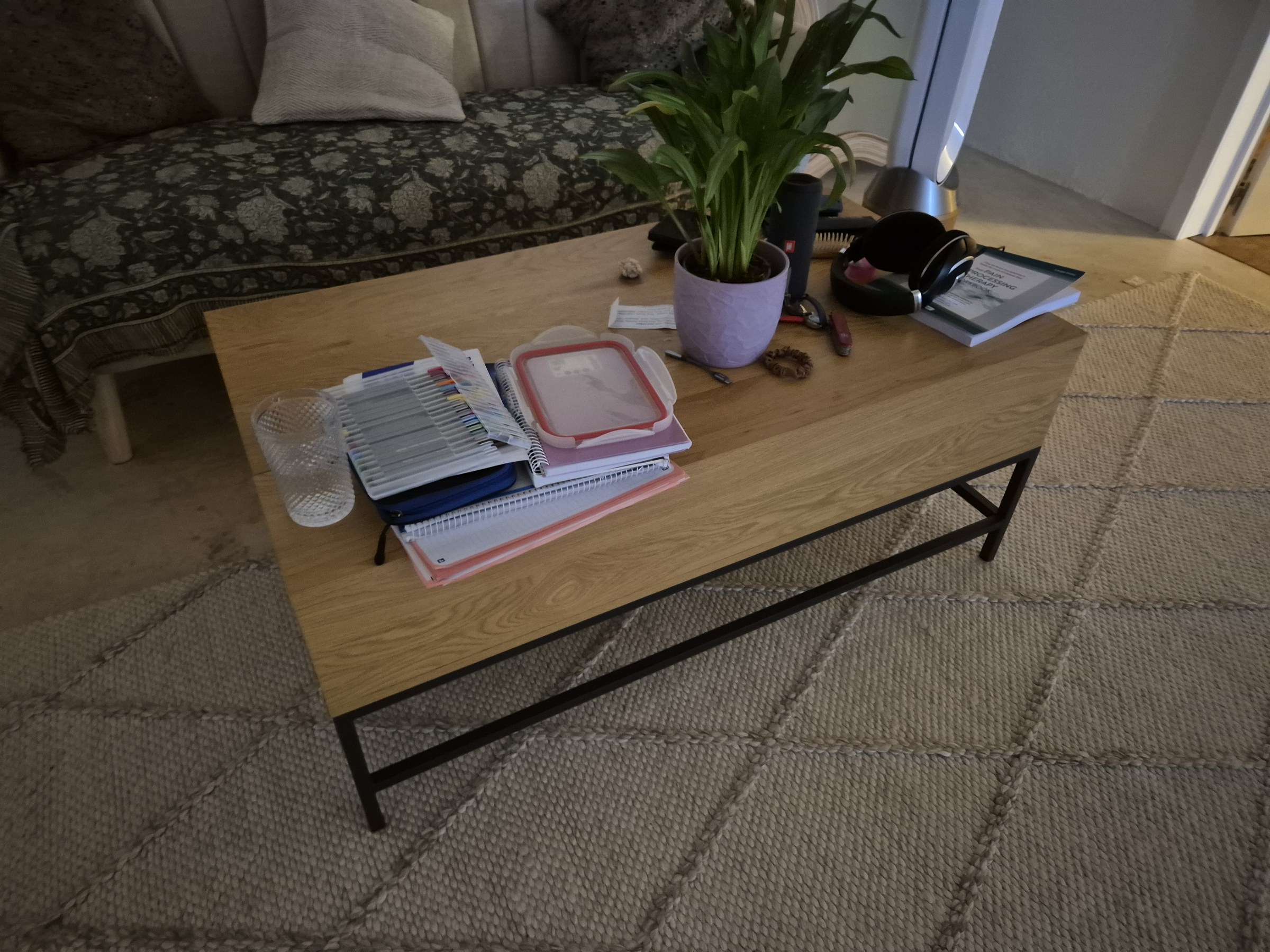 JYSK AABENRAA Lift-Top Coffee Table in Warm Oak (Less than 1 Year Old)