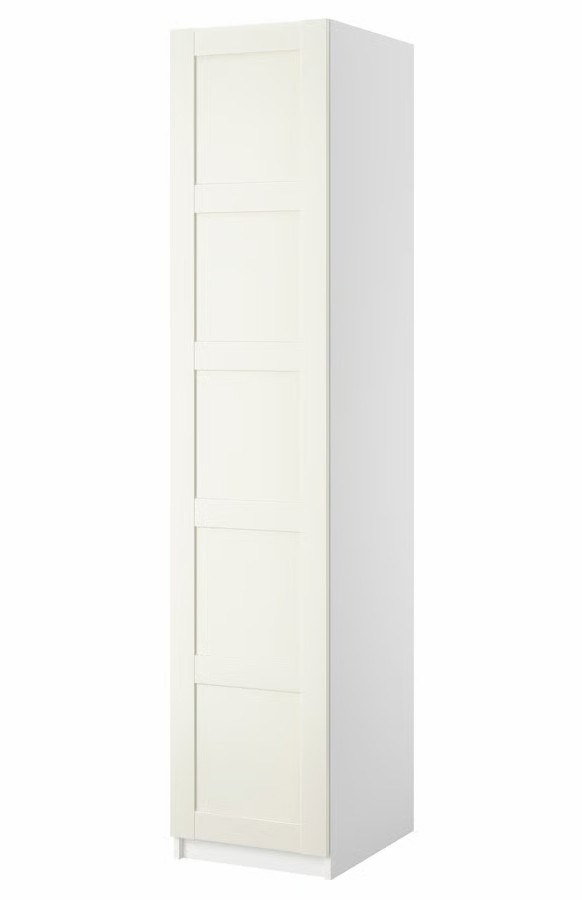 IKEA PAX / BERGSBO Single Wardrobe (50x195 cm with 3 Internal Drawers) - 1 Year Old