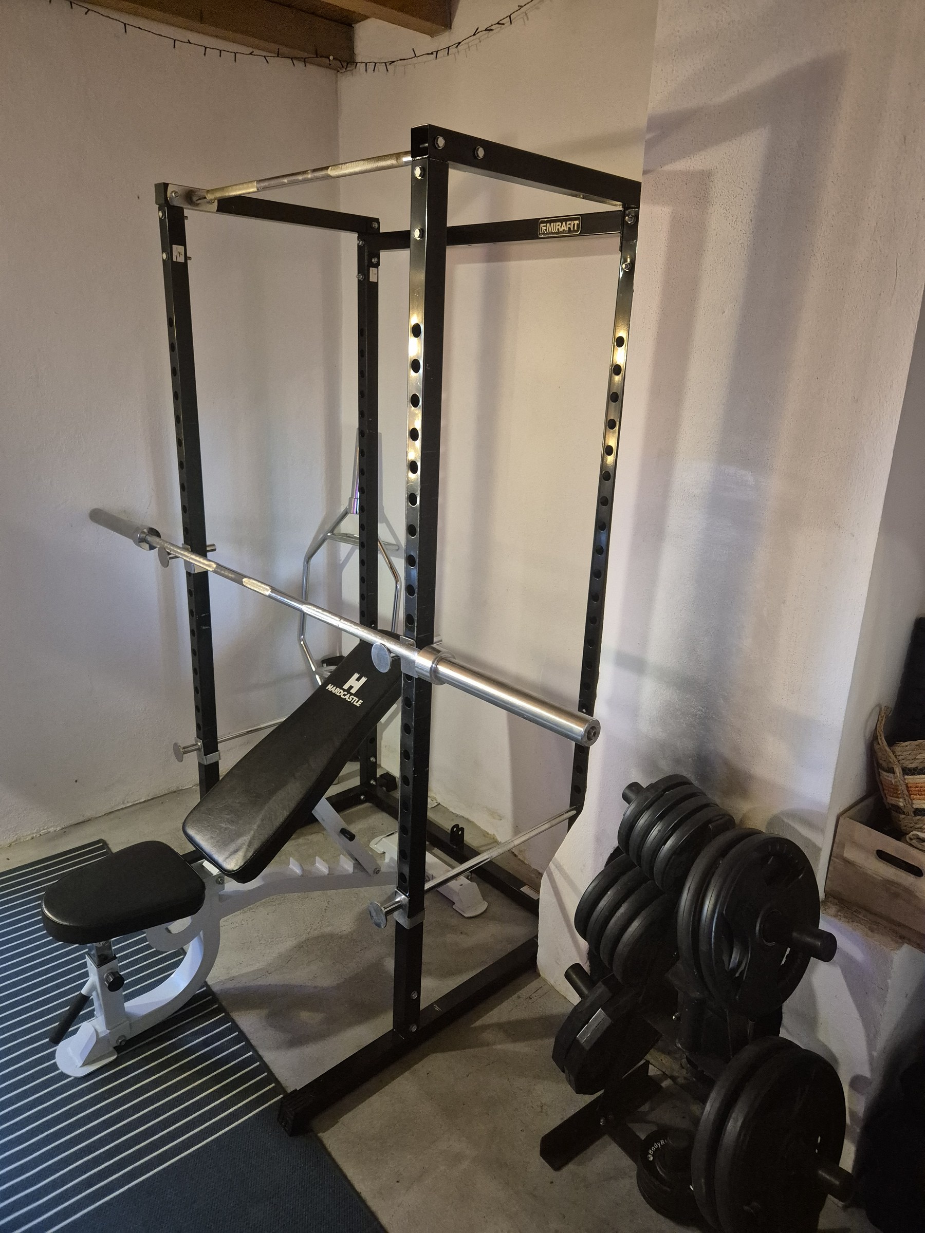 Mirafit Home Gym Equipment Bundle – Rack, Dumbbells, Bars & Plates