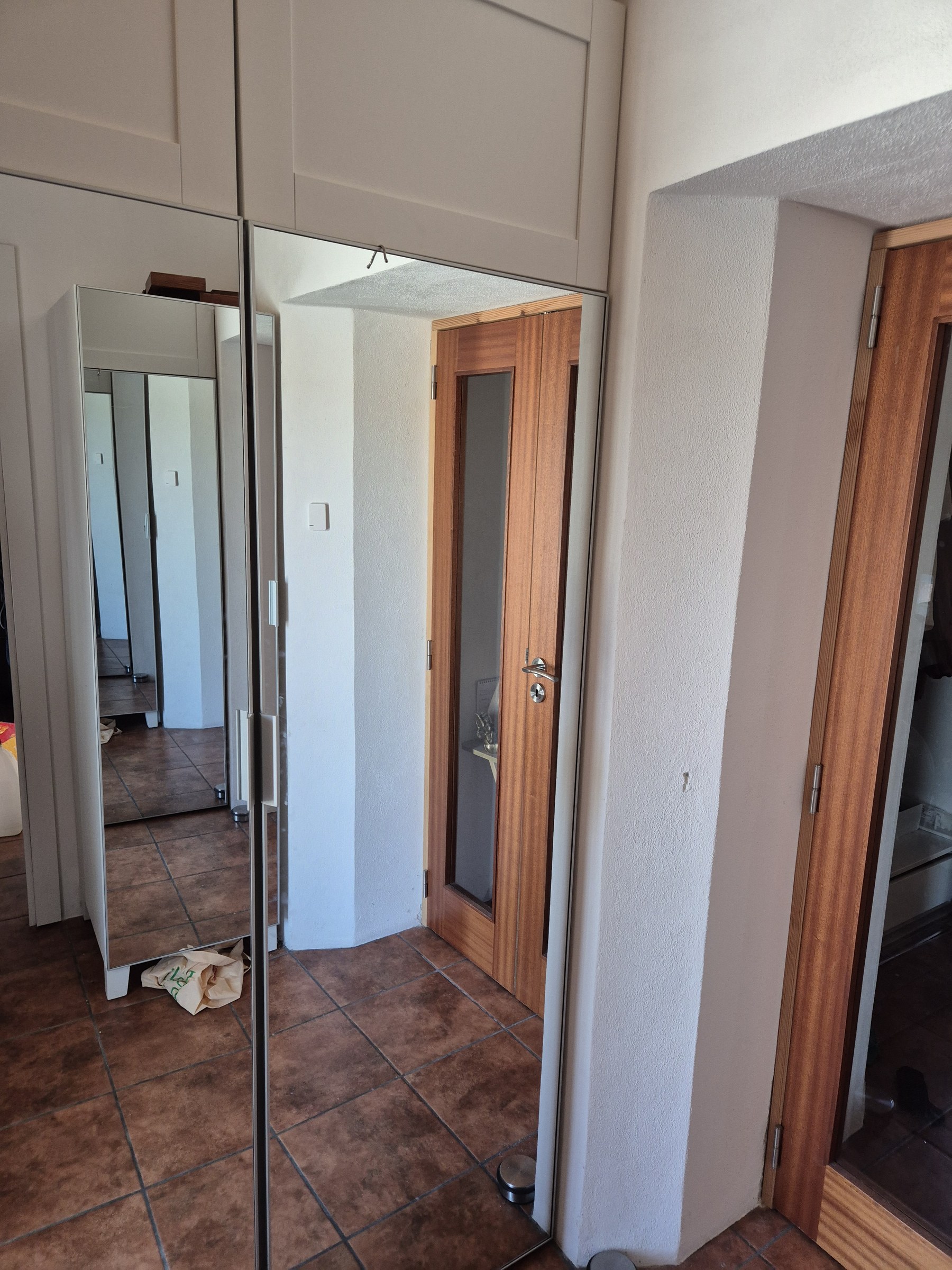 IKEA PLATSA Modular Mirrored Wardrobes with Top Extensions (Set of 3)